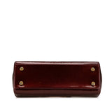Red Louis Vuitton Monogram Vernis Brea MM Satchel