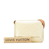 White Louis Vuitton Monogram Vernis Thompson Street Shoulder Bag