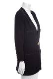 Chanel Boutique Vintage Black Lace Detail Jacket SZ 40