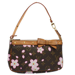 Louis Vuitton Pochette Accessoire  Canvas Clutch Bag