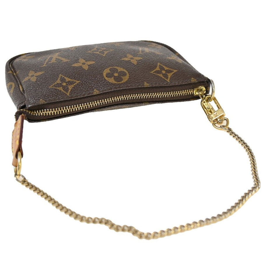 Louis Vuitton Mini Pochette Accessoires  Canvas Clutch Bag