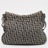 Dior Black Diorissimo Canvas And Leather Cd Logo Flap Messenger Bag