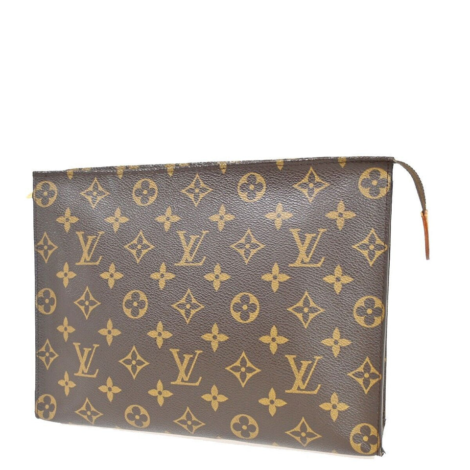 Louis Vuitton Poche Toilette  Canvas Clutch Bag