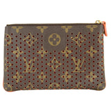 Louis Vuitton Pochette Zippée  Canvas Clutch Bag