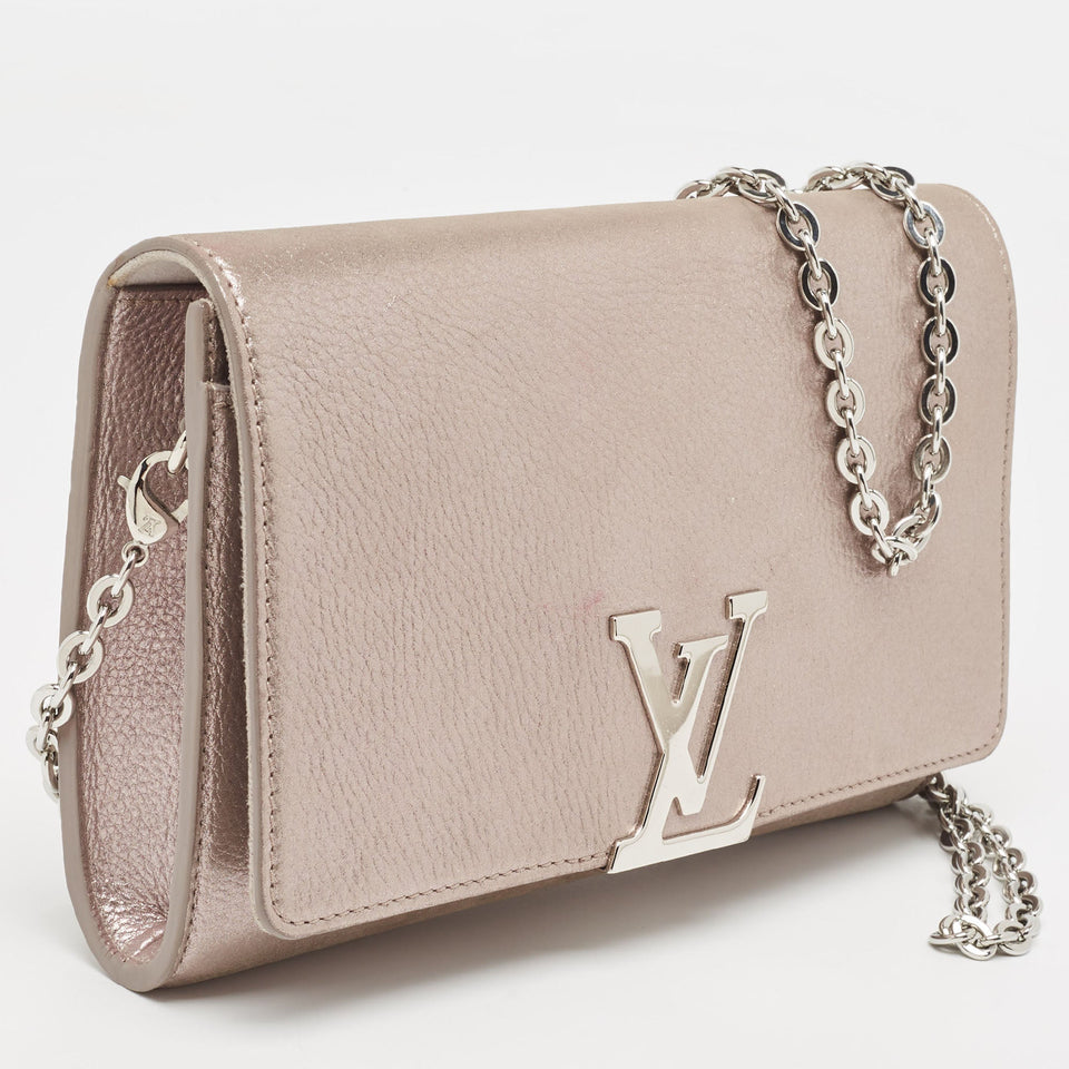 Louis Vuitton  Iridescent Leather Chain Louise Clutch