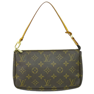 Louis Vuitton Pochette Accessoire  Canvas Clutch Bag