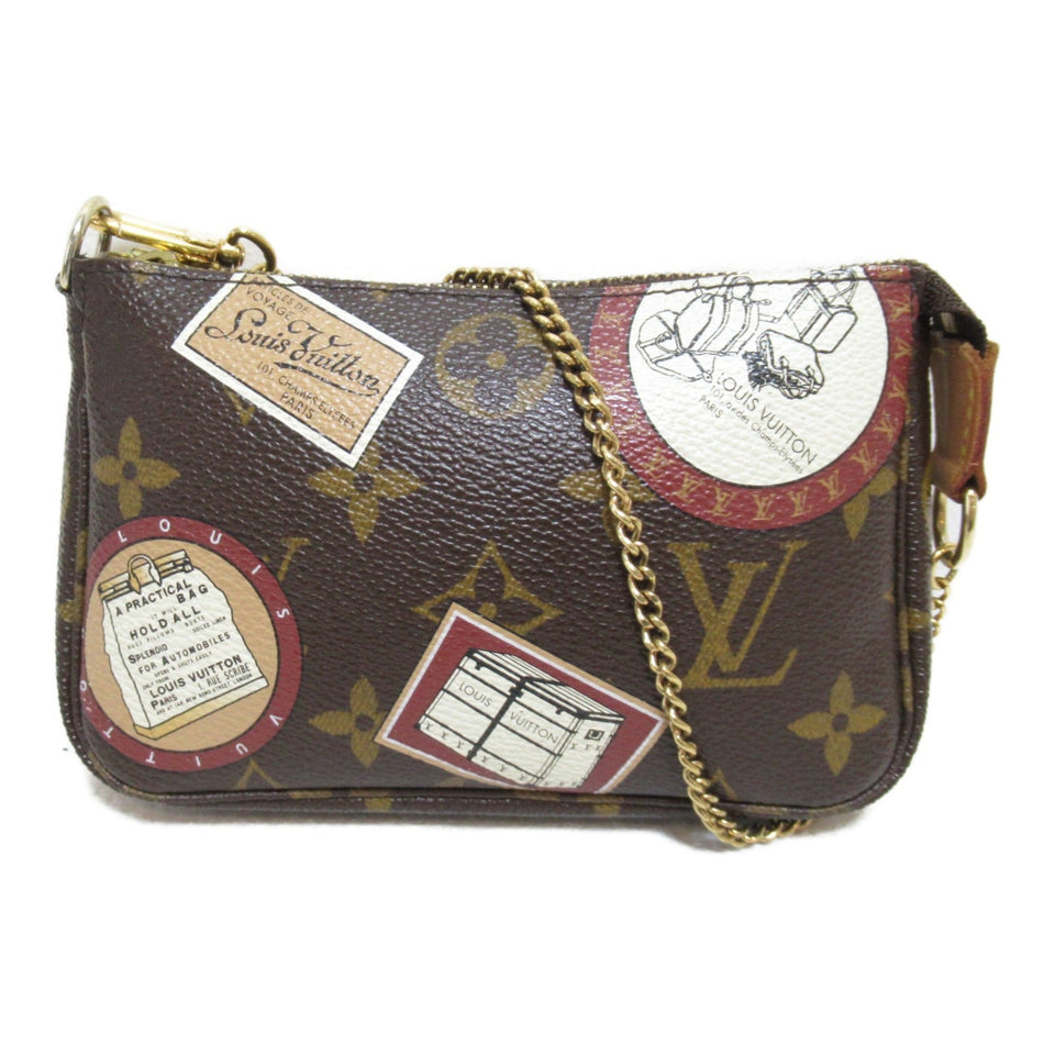 Louis Vuitton Mini Pochette Accessoires  Canvas Clutch Bag