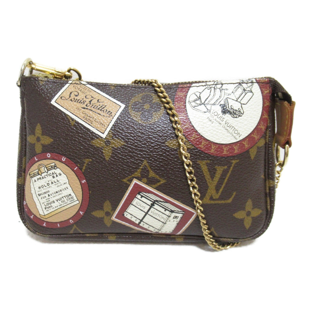 Louis Vuitton Mini Pochette Accessoires  Canvas Clutch Bag