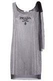 PRADA Rhinestone Dress Silver
