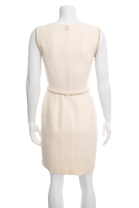 Chanel Cream Sleeveless Dress SZ 36