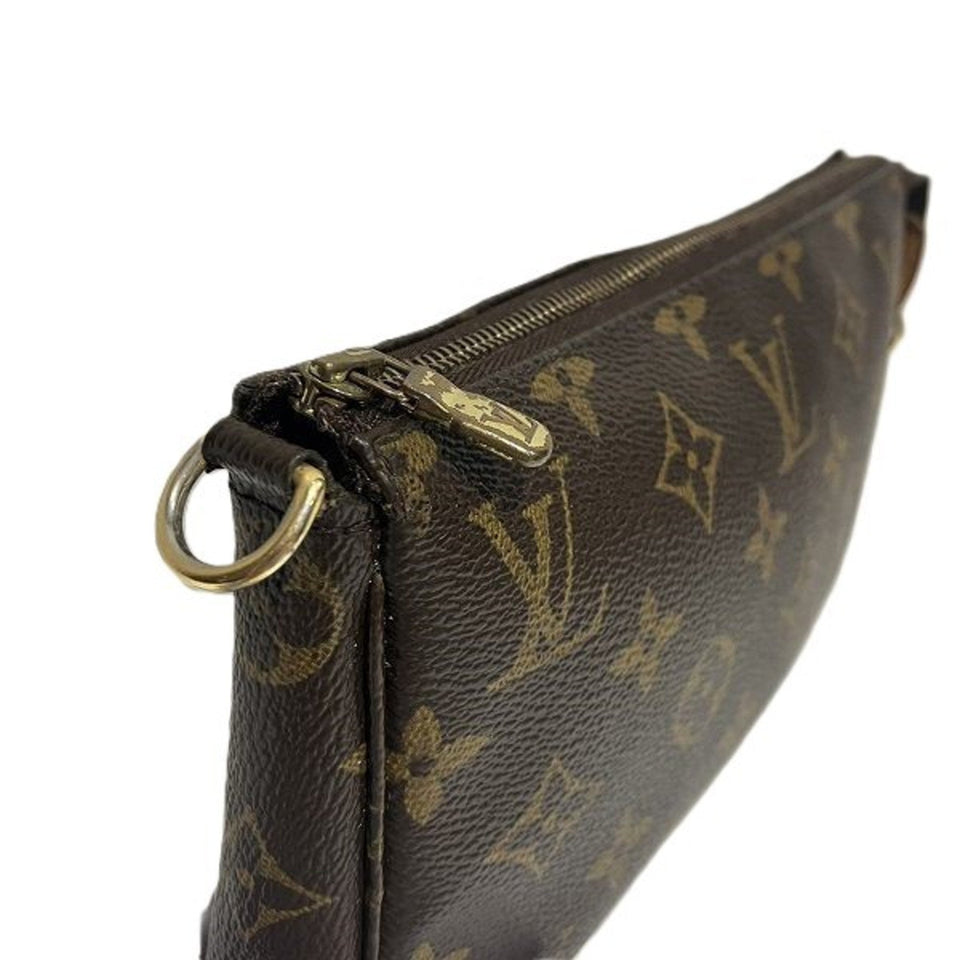 Louis Vuitton Pochette Accessoire  Canvas Clutch Bag