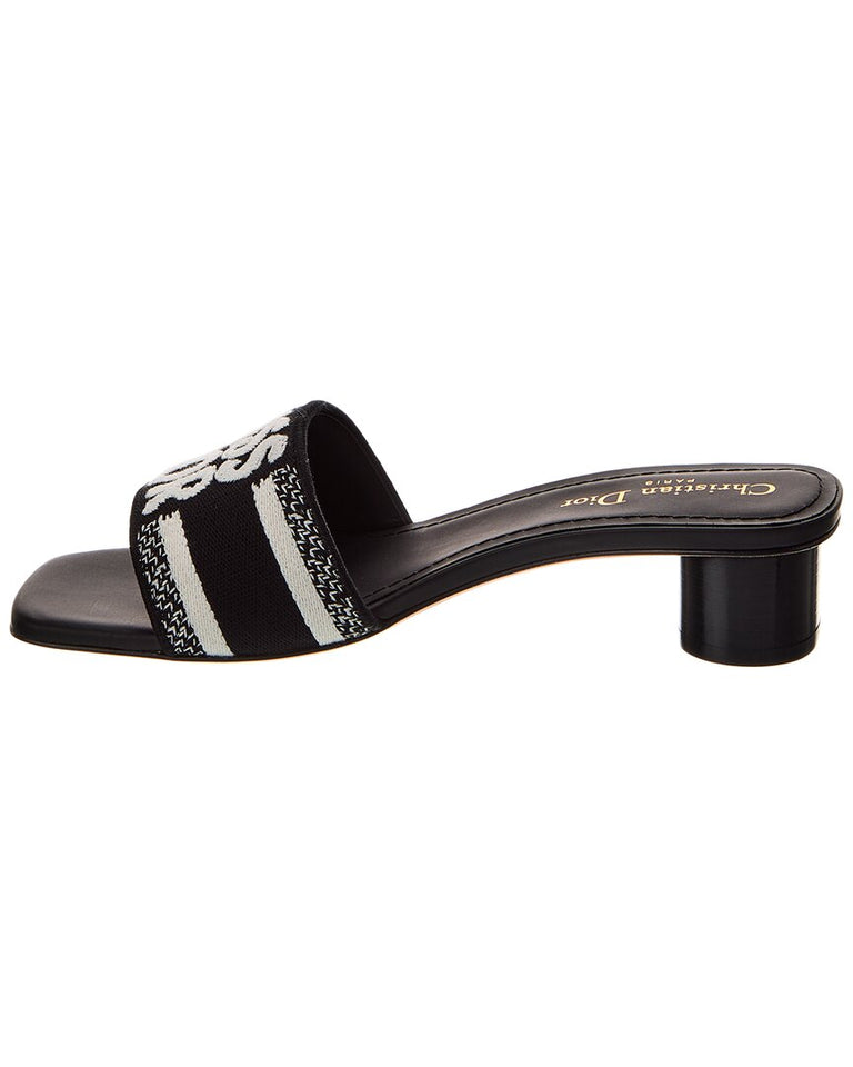 Dior DWay Canvas & Leather Sandal