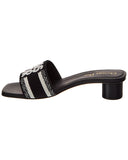 Dior DWay Canvas & Leather Sandal