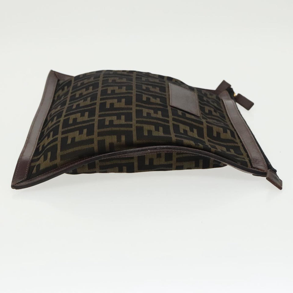 Fendi Zucca  Canvas Clutch Bag (Pre-Owned)