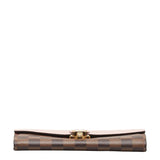 Louis Vuitton Damier Portefolio Clapton Long Wallet N64447 Magnolia Pink Brown PVC Leather  LOUIS VUITTON