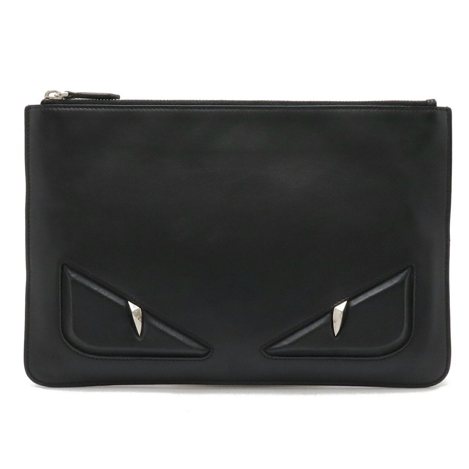 Fendi  Leather Clutch Bag (Pre-Owned)