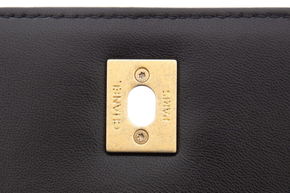 Chanel 2023 Black Lambskin Trendy Handle Flap Bag