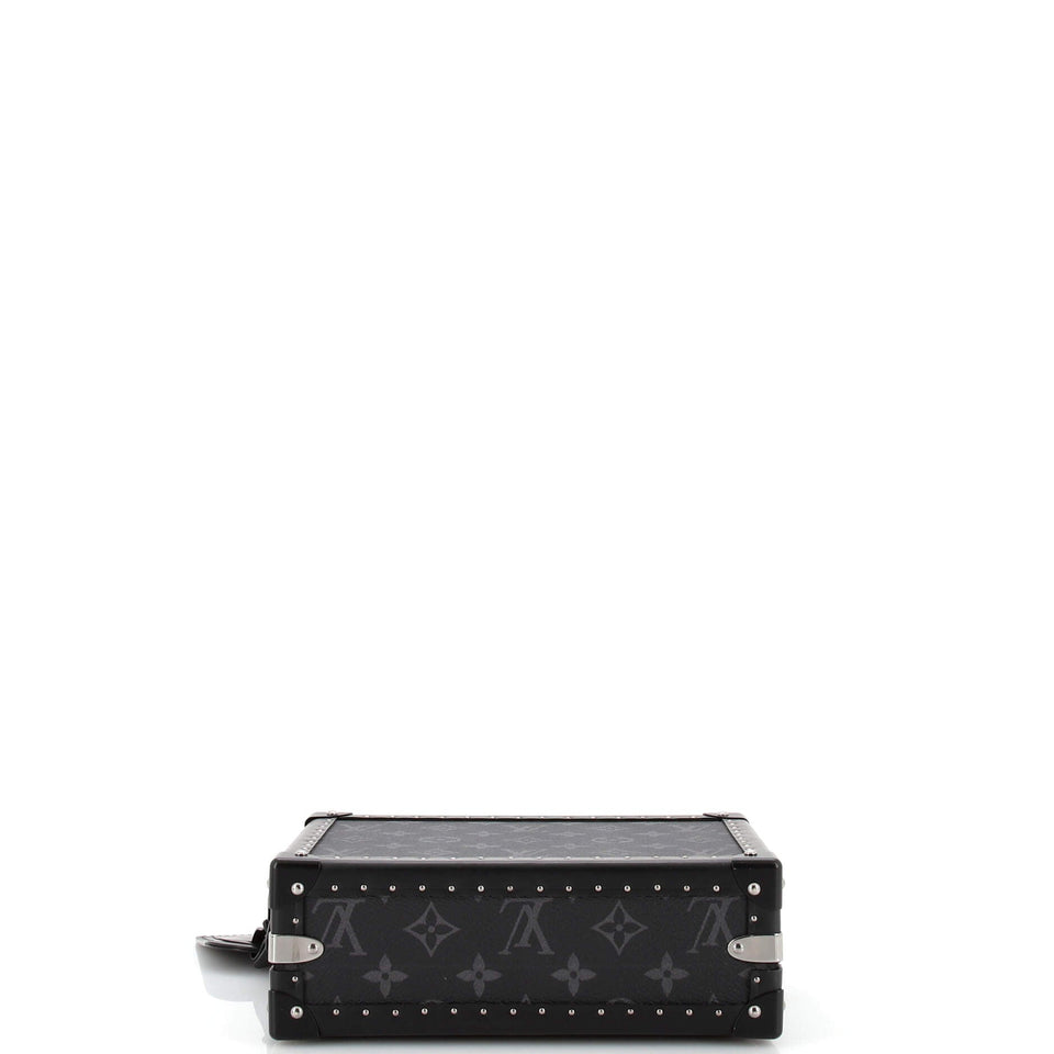 Clutch Box Bag Monogram Eclipse and Leather