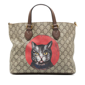 GUCCI GG Supreme Mystic Cat Satchel