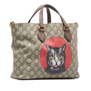 GUCCI GG Supreme Mystic Cat Satchel