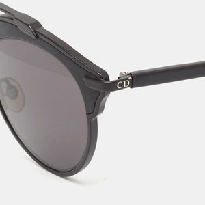 Dior Matt Black So Real Aviators Sunglasses