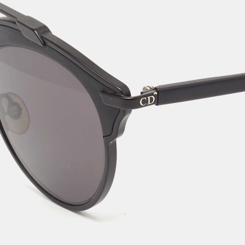 Dior Matt Black So Real Aviators Sunglasses