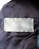 Dior x Sorayama Embroidered Souvenir Bomber Jacket in Blue Viscose