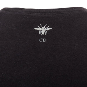 Christian Dior Addict Cotton Linen Logo Print Tshirt