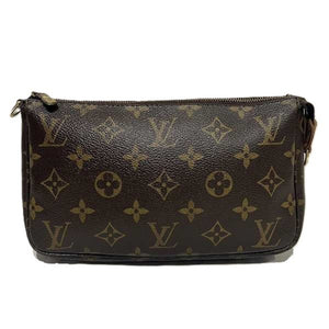 Louis Vuitton Pochette Accessoire  Canvas Clutch Bag