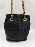 Prada Nylon Tote with Chain Handle