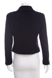 Chanel Black Double Breasted Jacket SZ 38