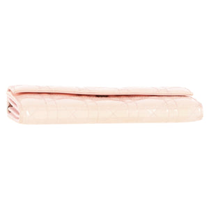 Dior Cannage Quilted Lady Dior Wallet in Pastel Pink Lambskin Leather