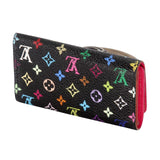 Louis Vuitton Black Pink Takashi Murakami Monogram Multicolore Multicles 4 Key Holder Wallet Tech Accessory