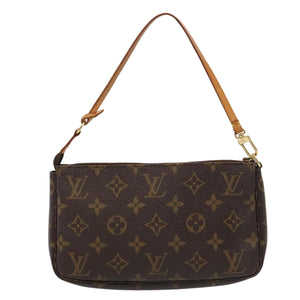Louis Vuitton Pochette Accessoire  Canvas Clutch Bag