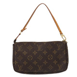 Louis Vuitton Pochette Accessoire  Canvas Clutch Bag