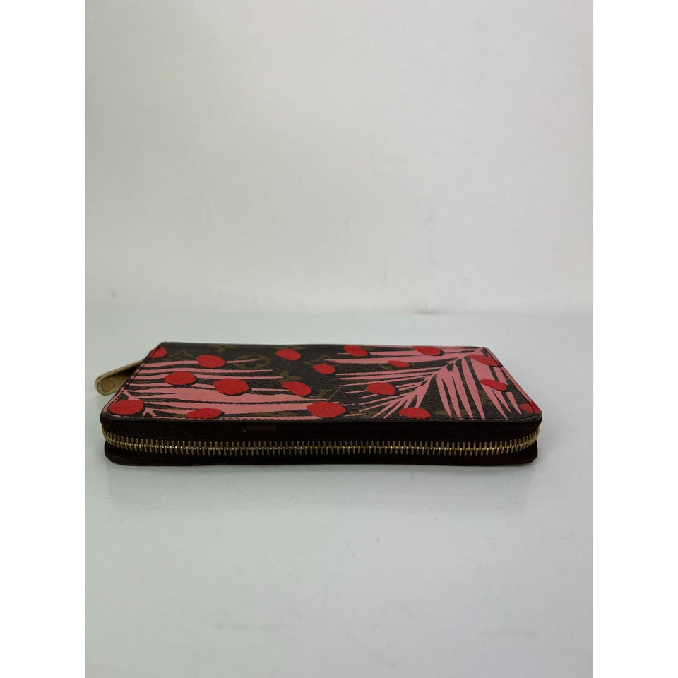 LOUIS VUITTON Jungle Dots Zippy Wallet Sugar pink Poppy Wallet Clutch
