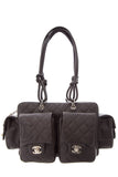 Chanel Brown Cambon Multipocket Handbag