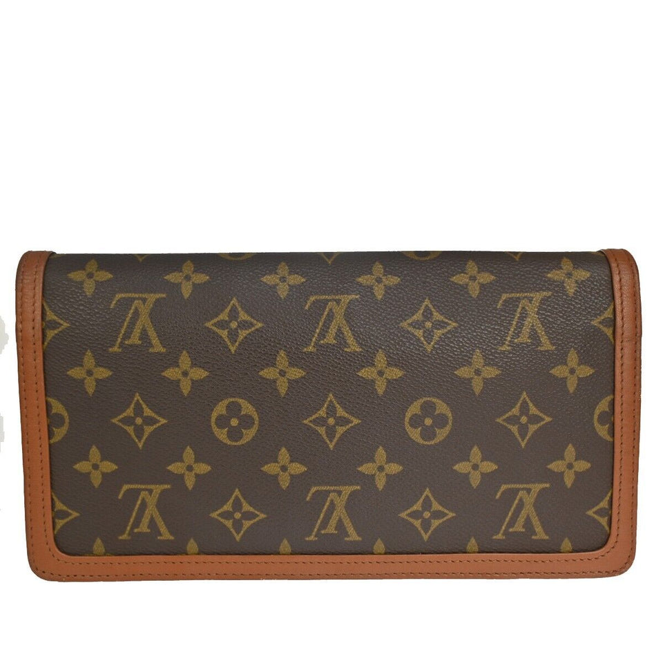 Louis Vuitton Pochette Dame  Canvas Clutch Bag