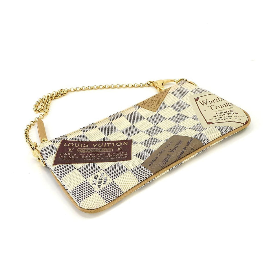 Louis Vuitton Pochette Accessoire  Canvas Clutch Bag