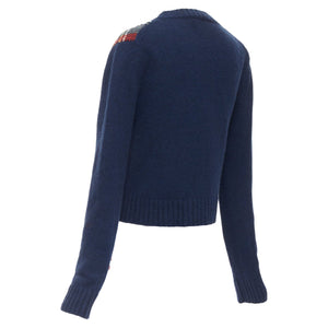 Dior plaid tartan cashmere silk sweater