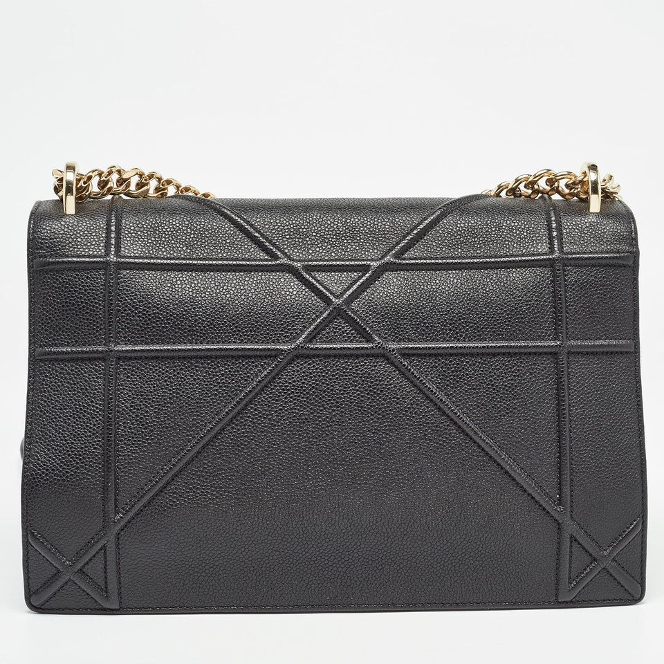 Dior  Leather Large Diorama Flap Shoulder Bag