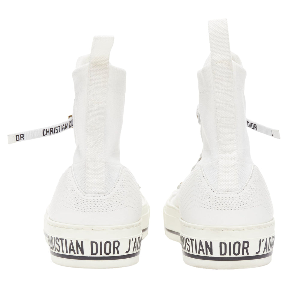 Christian Dior Walk'N'Dior sock knit logo lace high top sneakers