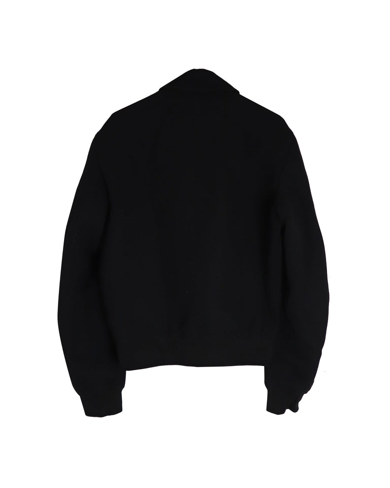 Dior Zipped Jacket in Black Virgin Wool