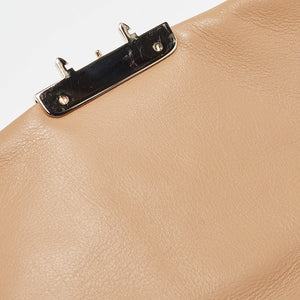Dior Beige Cannage Patent Leather Miss Dior Promenade Chain Pouch