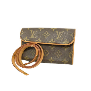 Louis Vuitton Pochette Florentine  Canvas Clutch Bag