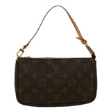 Louis Vuitton Pochette Accessoire  Canvas Clutch Bag