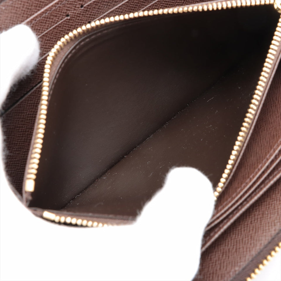 Louis Vuitton Damier Zippy Wallet N41661 Brown Round Zippe Wallet