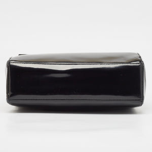 Dior Black Patent Leather Flap Tote