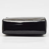 Dior Black Patent Leather Flap Tote