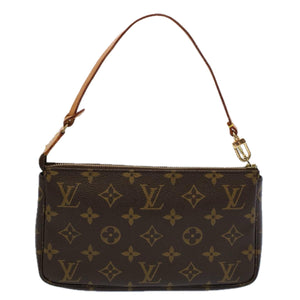 Louis Vuitton Pochette Accessoire  Canvas Clutch Bag